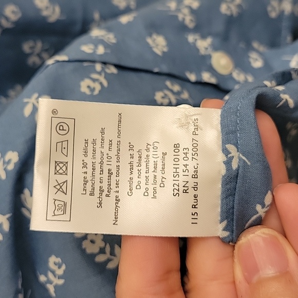 Sezane Ann Mini Flowers Shirt - Picture 7 of 10